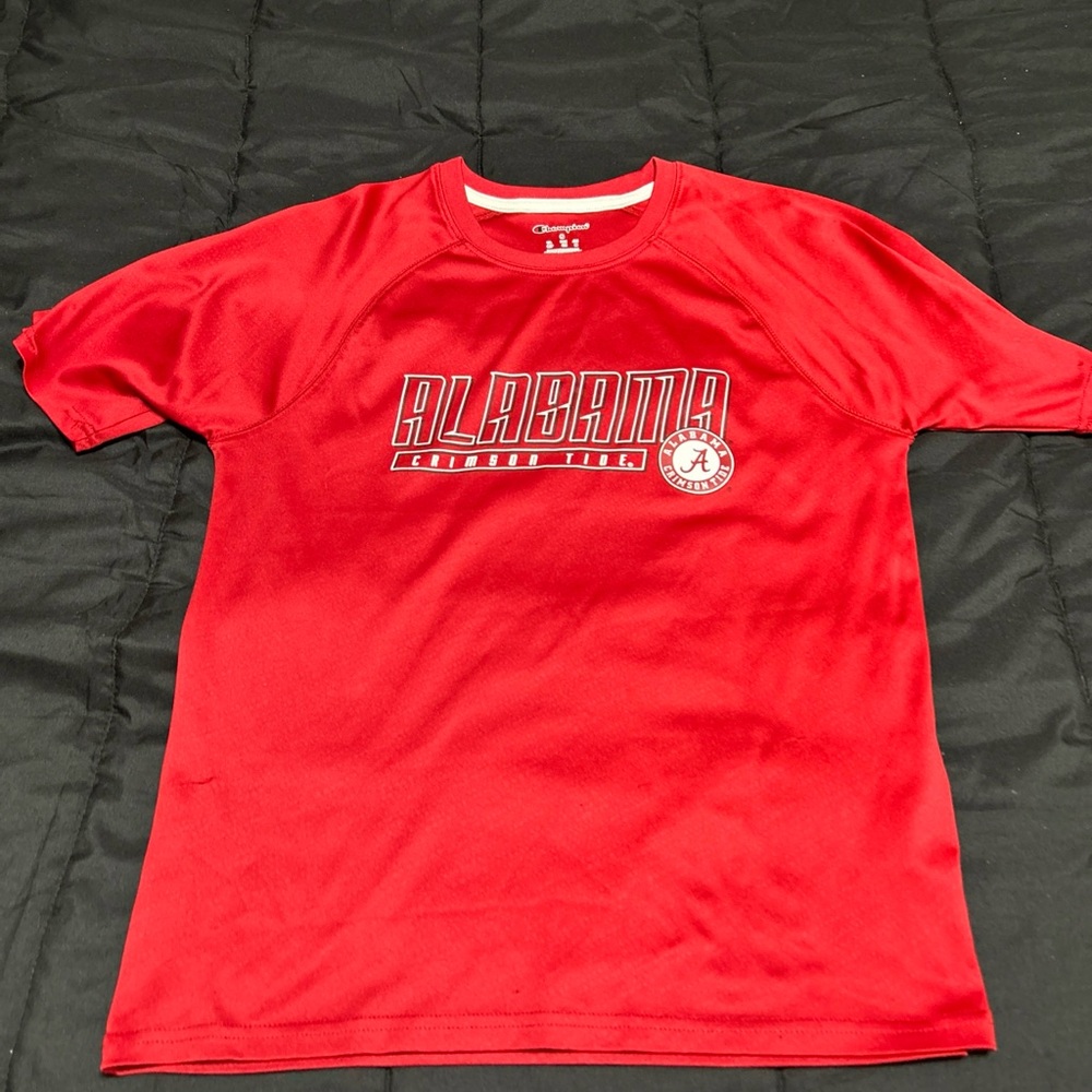 Champion Red Short Sleeve Tee Vibrant Cotton Crewneck